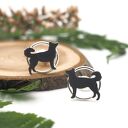 Srebrne kolczyki husky