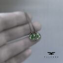 Kolczyki Polne Kwiaty - Malachite & Pastel Green (srebro 925, emaliowane kwiaty)
