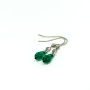 Emerald Drop - kolczyki ze stali szlachetnej i kryształków