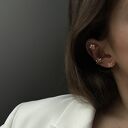 Kolczyki z niezapominajki z różowego złota