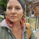 Kolczyki Kwiaty Leciutkie Ogniste w stylu etno-boho - Ruda Klara