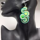 Mojito kolczyki sutaszowe