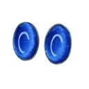 Owalne sztyfty z perłowym lapis-lazuli e30/46 - lekkie
