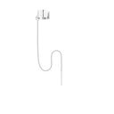 kolczyki handmade srebrny nausznica z przewlekanym łańcuszkiem