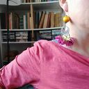 Kolczyki wiszące duże kwiaty - lekkie boho folk na ślub i na co dzień