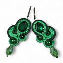 Kolczyki sutasz zielono groszkowe