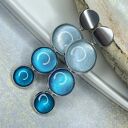 Długie kolczyki w perłowych kolorach zimy Meyra e6/m31