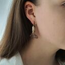 Kolczyki - Ośmiornica brązowa