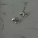 Srebrne retro kolczyki