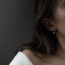 oryginalne zaucho złote asymetryczne kolczyki