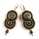 Kolczyki soutache GOLDEN PEACOCK