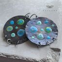 Kolczyki Azure Dots Green & Blue - ręcznie emaliowane turkusowe kropki