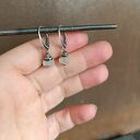 Magia kamienia księżycowego - srebrne kolczyki