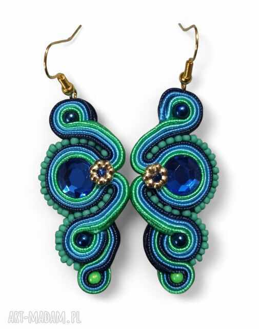 Kolczyki sutasz Nane Sutasz rękodzieło