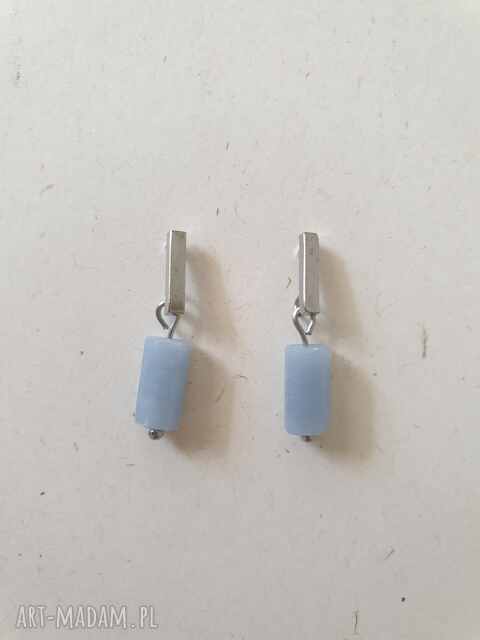 Kolczyki PATYCZKI walce angelit