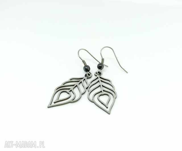 Kolczyki długie ze stali szlachetnej