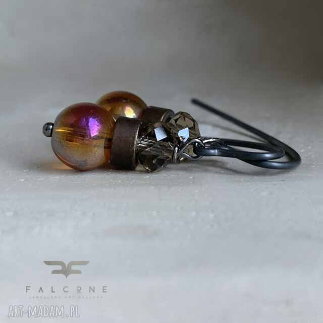 Kolczyki Miód i Wrzos