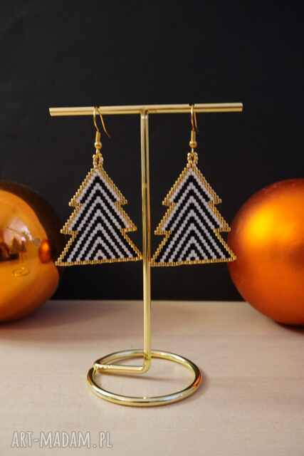 Kolczyki - stal chirurgiczna - choinki