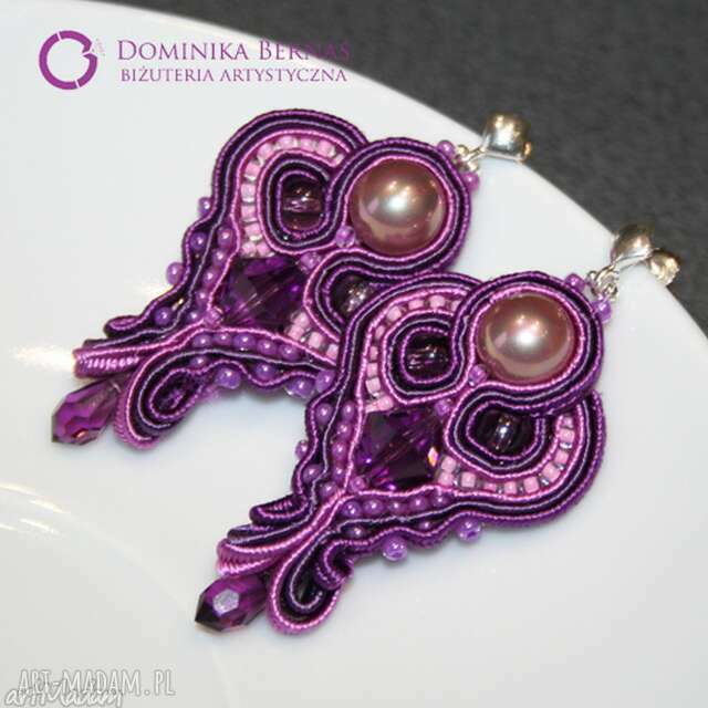 Fiołki Soutache