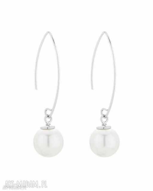 Srebrne kolczyki z perłami SWAROVSKI® CRYSTAL