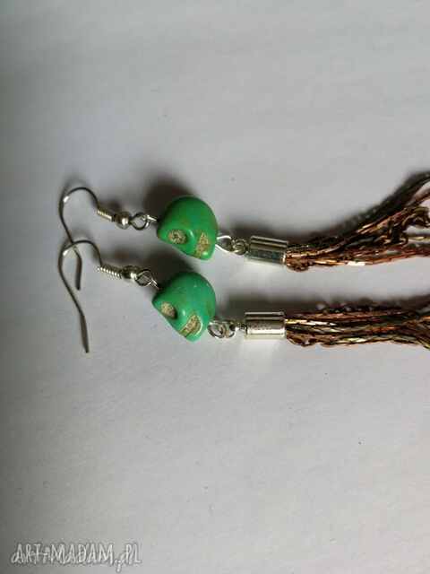 kolczyki długie kolorowe lekkie hindi etno boho