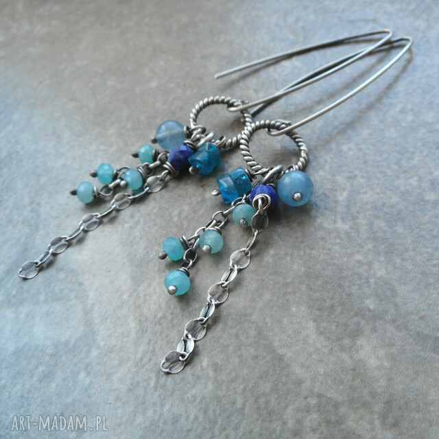 niebieskości srebro 925