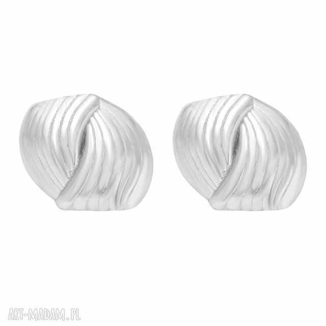 Srebrne retro kolczyki