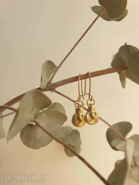 Kolczyki NEO rustic okrąg mosiądz