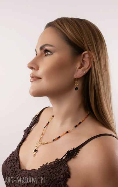 Kolczyki Muszla z perłą, Srebro 925 w złotym pokryciu