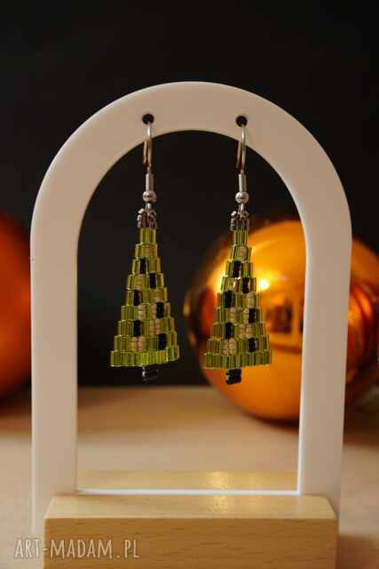 Kolczyki - stal chirurgiczna - choinki