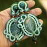 kolczyki soutache secret garden sutasz