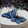 koczyki motyle niebieskie wyjątkowe i oryginalne kolczyki w odcieniach niebieskiego