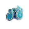 Aqua - kolczyki soutache sutasz