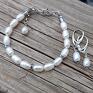 Kolczyki z naturalnymi perłami w srebrze - z biżuteria
