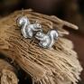 srebrne wiewiórka ze srebra mini kolczyki sztyfty ze leśne zwierzęta biżuteria