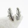 Mini silver feathers - naturalne drobne