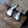 motyle modne kolczyki z motylami (mniejsze) srebrne, długie, elfickie