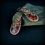 oryginalne kolczyki z jaspisem biżuteria artystyczna