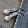srebrne perły barok są to kolczyki wykonane ze srebra 925 i pereł