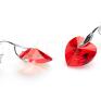 Kolczyki Hearts Light Siam AB - swarovski serce srebro