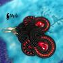 czarne kolekcja flamenco - evita soutache! Kolczyki sutasz