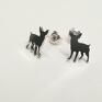 chihuahua - kolczyki psy biżuteria srebrna