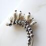 srebrne perły srebro, krople naturalnych pereł kolczyki