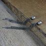 Długie kolczyki z łańcuszkami - łańcuszki sztyfty