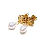 Pearls /white/ perły vol. 16 - kolczyki - wiszące z perłami
