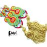 kolczyki sutasz rainbow soutache - tęczowe