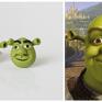 Shrek - maleńkie kolczyki wkręty - prezent szrek