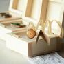 Kolczyki sztyfty z drewna - wkrętki minimalizm natura