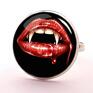 wyjątkowe usta wampir - kolczyki wkrętki krew
