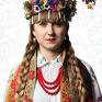 kolczyki wiszące jesienny folk - wycinanki folklor ludowe